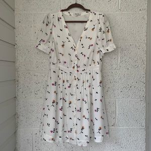 Madewell Summer Floral Knee Length Dress